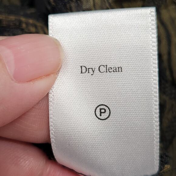 NWT Coldwater Creek Petite Green Mandarin Diamond Buttoned Jacket Women's PXL - Picture 4 of 10